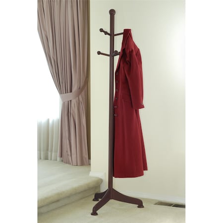 Perfectpillows walnut Beechwood COAT HANGER 71 INCH 6 PEGS PE19398
